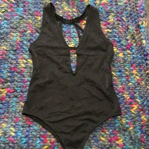 Black one piece suit